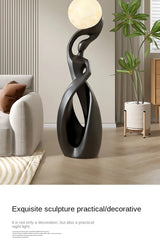 Abstract Art Statue - Nordic Living Room Floor Sculpture, Luminous Home Decor Ornament, Housewarming Gift
