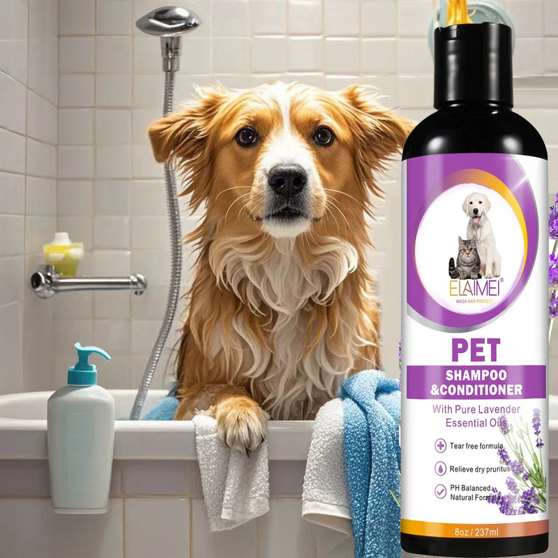 Dog Shampoo - Stain Removal, Hair Care, Itch Relief & Odor Control with Nourishing Formula