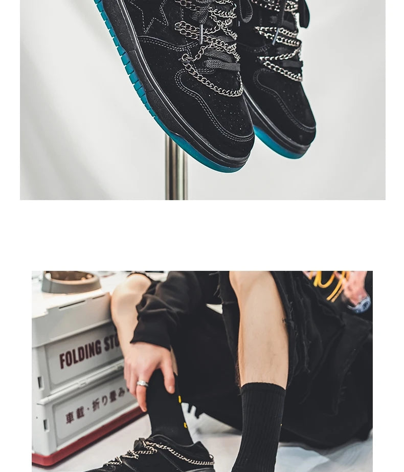 Four Seasons Men's Fashion Novel Retro Casual Wear Comfortable Sports Shoes