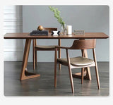 "Luxury Italian-style wooden dining table—modern, waterproof, and perfect for kitchen or living spaces.