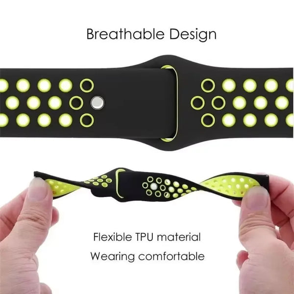 Two-tone Silicone Strap for Samsung Galaxy Watch Ultra 47mm Sports Breathable Bracelet Wristband for Galaxy Watch Ultra Correa