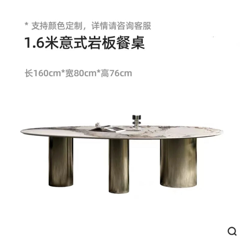 Modern marble kitchen dining table—luxury mid-century design perfect for home and living spaces."