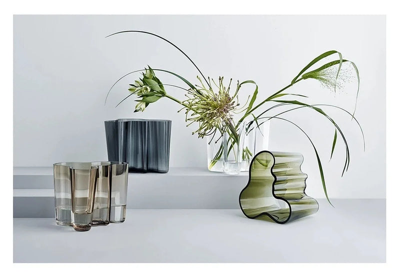 European Glass Vase - Modern Room Decor with Hydroponic Plants, Perfect for Weddings, Parties, or Living Room Styling