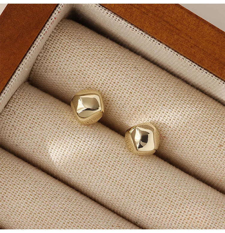 925 Silver Stud Earrings Women's Style Cute Sweet Jewelry Accessories Simple Fashion Jewelry