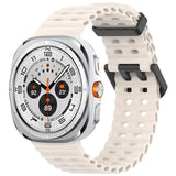 Official Ocean Silicone Strap For Samsung Galaxy Watch 7 Ultra 47mm Watchband Replacement Bracelet For Galaxy Watch Ultra Correa