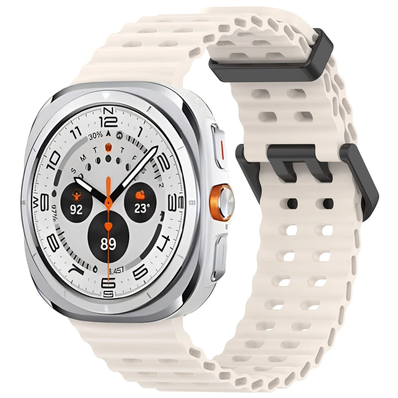 Official Ocean Silicone Strap For Samsung Galaxy Watch 7 Ultra 47mm Watchband Replacement Bracelet For Galaxy Watch Ultra Correa