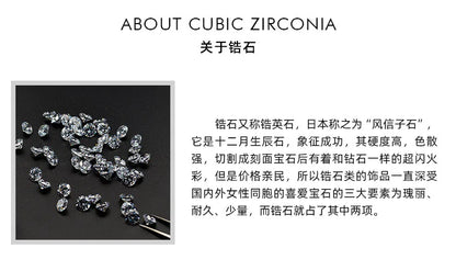 "Elegant zircon jewelry set with necklace and water drop earrings—perfect for brides and special occasions."