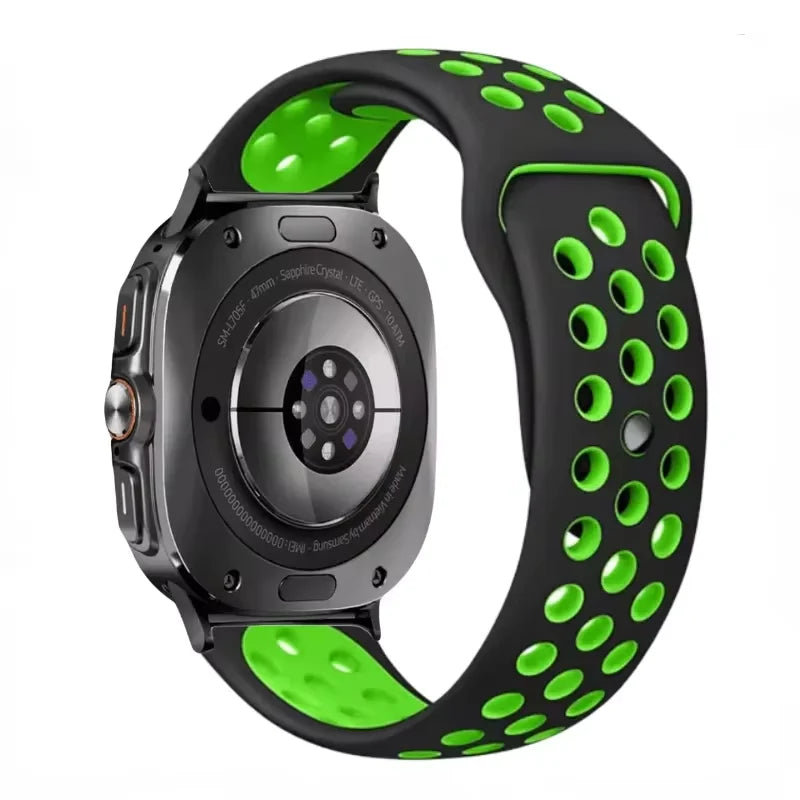 Two-tone Silicone Strap for Samsung Galaxy Watch Ultra 47mm Sports Breathable Bracelet Wristband for Galaxy Watch Ultra Correa