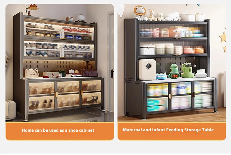 Kitchen Sideboard - Multifunctional Cabinet for Dining Room or Kitchen, Storage & Display Furniture