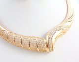 Women Jewelry Sets For Wedding Beads Crystal Pendant Statement Dress Necklace Earrings Bracelet Ring Set