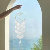 Natural Shell Wind Chimes - Bohemian Dream Catchers for Kids' Room or Nursery Decor, Unique New Year Gift Idea