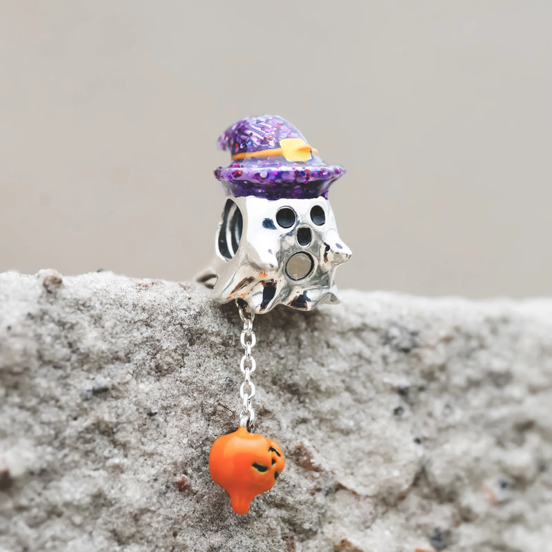 Cute 925 sterling silver cat pendant bead—fits original charm bracelets. Perfect for women and men.
