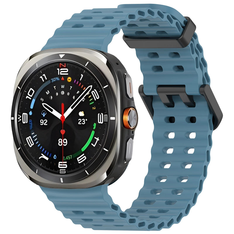 Official Ocean Silicone Strap For Samsung Galaxy Watch 7 Ultra 47mm Watchband Replacement Bracelet For Galaxy Watch Ultra Correa