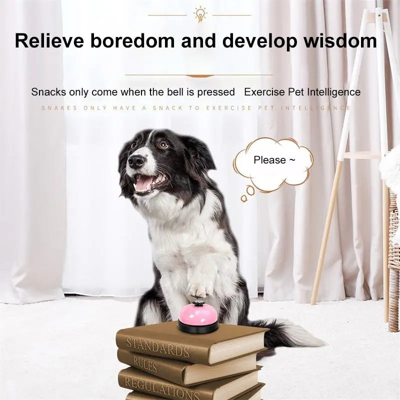 Dog Training Toy - Footprint-Shaped Bell Toy for Puppies, Teddy Dogs & Pet Call Training