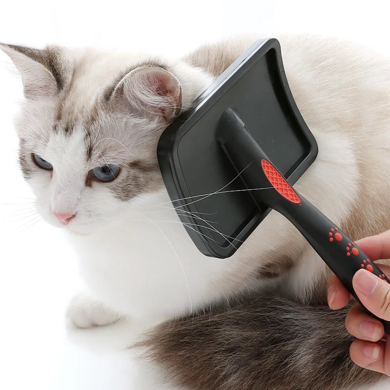 Pet Hair Removal Brush - Smooth Massage Comb for Dogs & Cats, Grooming Tool Accessory