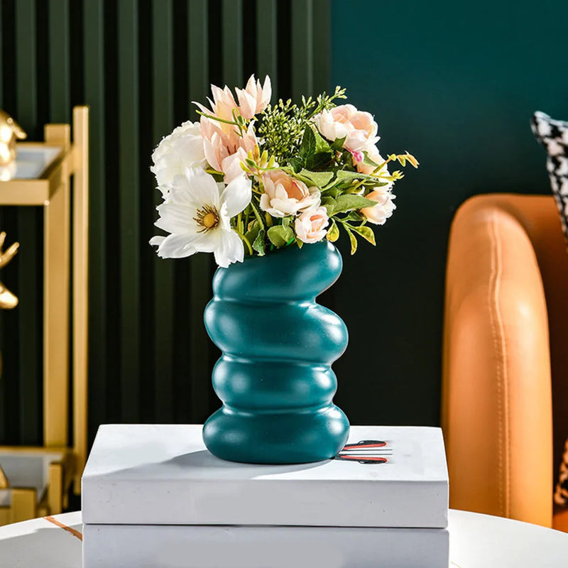 Nordic Flower Vase - Modern Home Decor for Bedroom, Garden, or Table, Stylish Room Ornament