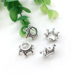 50pcs small crown alloy charms—perfect for DIY jewelry, hair accessories, and crafts