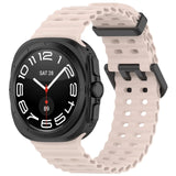 Official Ocean Silicone Strap For Samsung Galaxy Watch 7 Ultra 47mm Watchband Replacement Bracelet For Galaxy Watch Ultra Correa