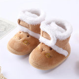 Winter Newborn Baby Girl Boy Shoes First Walkers Thick Warm Infant Baby Shoes Cute Toddler Baby Shoes for Girls Boys 0-9Month