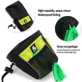 Truelove waterproof treat bag: high-capacity snack pouch with garbage compartment for outdoor pet use