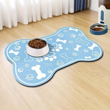 Non-slip pet feeding mat: scratch-resistant, quick-drying, and easy to clean for dogs & cats