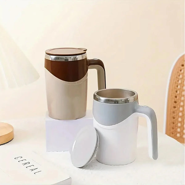 1PC  Smart Stirring Mug - Automatic Stirring Coffee Cup with Long-Lasting Variable Frequency Technology for Effortless Mixing -