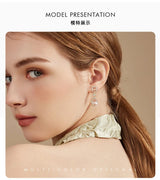"Elegant zircon jewelry set with necklace and water drop earrings—perfect for brides and special occasions."