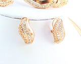 Women Jewelry Sets For Wedding Beads Crystal Pendant Statement Dress Necklace Earrings Bracelet Ring Set