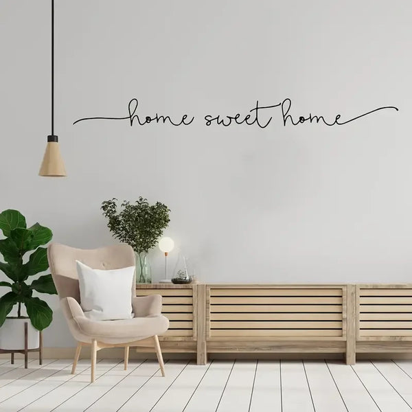 1pc Vinyl Sticker Home Sweet Home Decor Phrase Wall Sticker Art Decal For House Decoration Wall Decals Bedroom