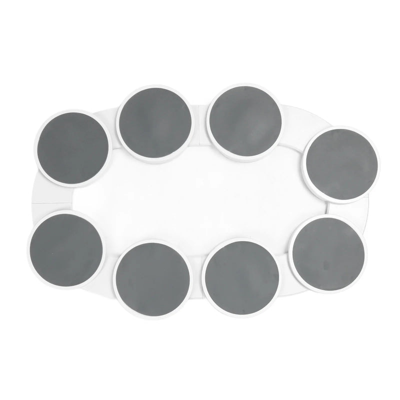 360° rotating kitchen countertop turntable—heat-resistant and perfect for rectangular dining tables."