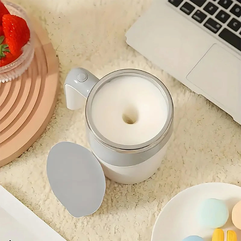 1PC  Smart Stirring Mug - Automatic Stirring Coffee Cup with Long-Lasting Variable Frequency Technology for Effortless Mixing -
