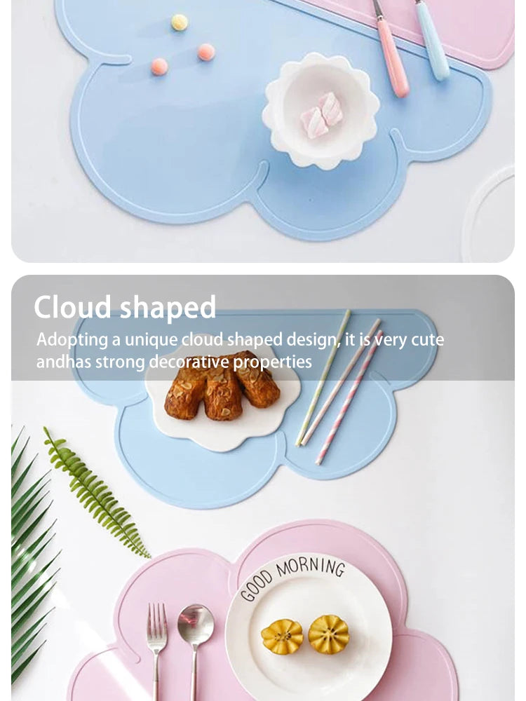 Non-Slip Pet Feeding Mat - Waterproof & Easy-to-Clean Silicone Placemat for Cats and Dogs