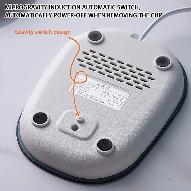 55℃ Warmer Smart Coffee Mug,400ML Electric Charing Ceramic Cup for Heating Milk Tea,Multifunctional Thermostat Cups Set for Gift