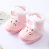 Winter Newborn Baby Girl Boy Shoes First Walkers Thick Warm Infant Baby Shoes Cute Toddler Baby Shoes for Girls Boys 0-9Month