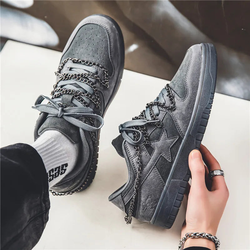 Four Seasons Men's Fashion Novel Retro Casual Wear Comfortable Sports Shoes