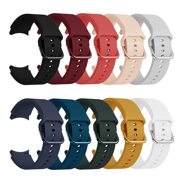 20mm Silicone Strap For Samsung Galaxy Watch 7 6 5 4 Smart Watch Band for Galaxy Watch FE