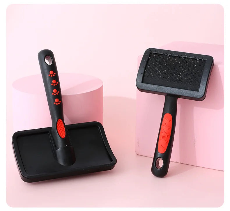 Pet Hair Removal Brush - Smooth Massage Comb for Dogs & Cats, Grooming Tool Accessory