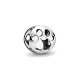 Cute 925 sterling silver cat pendant bead—fits original charm bracelets. Perfect for women and men.