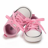 5-Colors Classic Baby Shoes Boys Baby Girls Casual Canvas Sneakers Lace Up Infant Toddler Rubber Anti-slip Newborn Baby Shoes