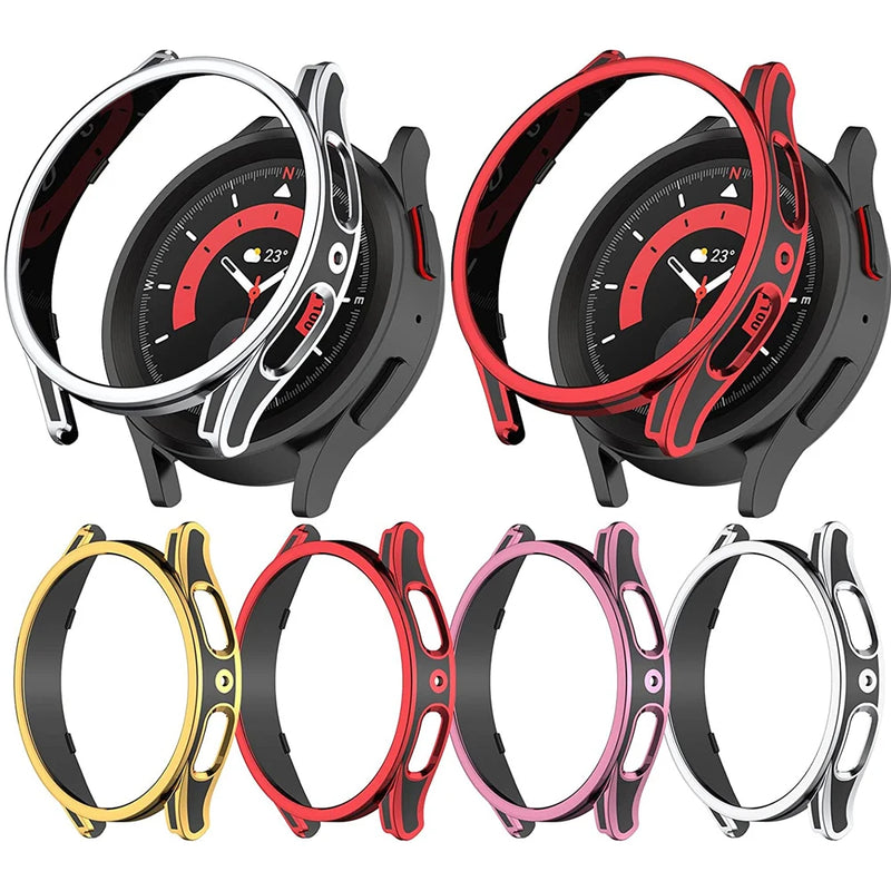 Case for Samsung Galaxy Watch 5 40mm 44mm PC Bumper Screen Protector Galaxy Watch 5 Pro 45mm All-Around Shell for Galaxy Watch