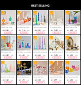 Nordic Glass Vase - Stylish Home Decor for Room or Desktop Flower Display