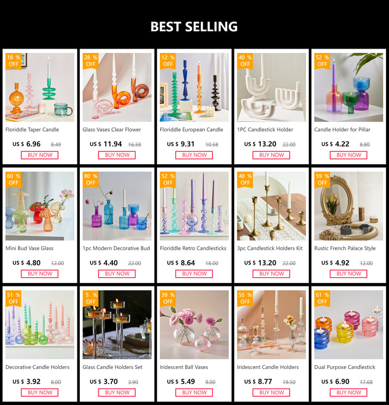 Nordic Glass Vase - Stylish Home Decor for Room or Desktop Flower Display