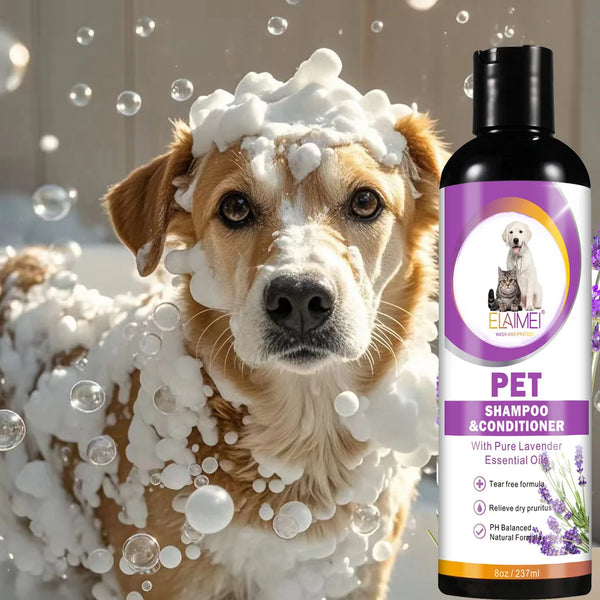 Dog Shampoo - Stain Removal, Hair Care, Itch Relief & Odor Control with Nourishing Formula