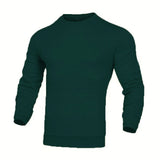 Men's fashion small check Waffle youth crew-neck jacquard check hoodie