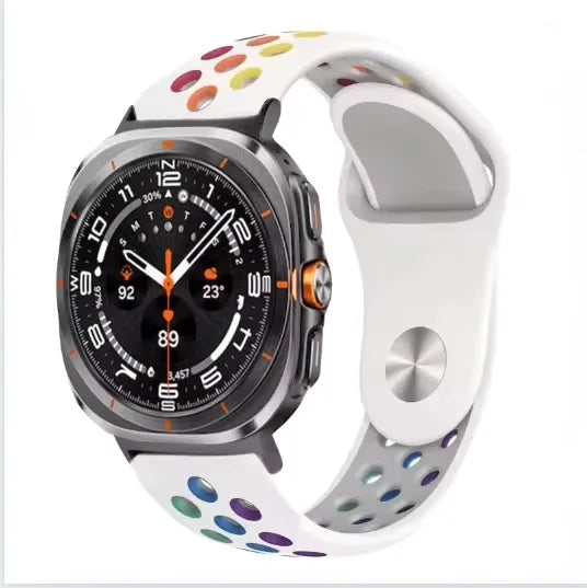 Two-tone Silicone Strap for Samsung Galaxy Watch Ultra 47mm Sports Breathable Bracelet Wristband for Galaxy Watch Ultra Correa
