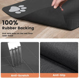 Absorbent Pet Feeding Mat - Waterproof Rubber-Backed Bowl Mat for Dogs & Cats, Quick-Drying Design