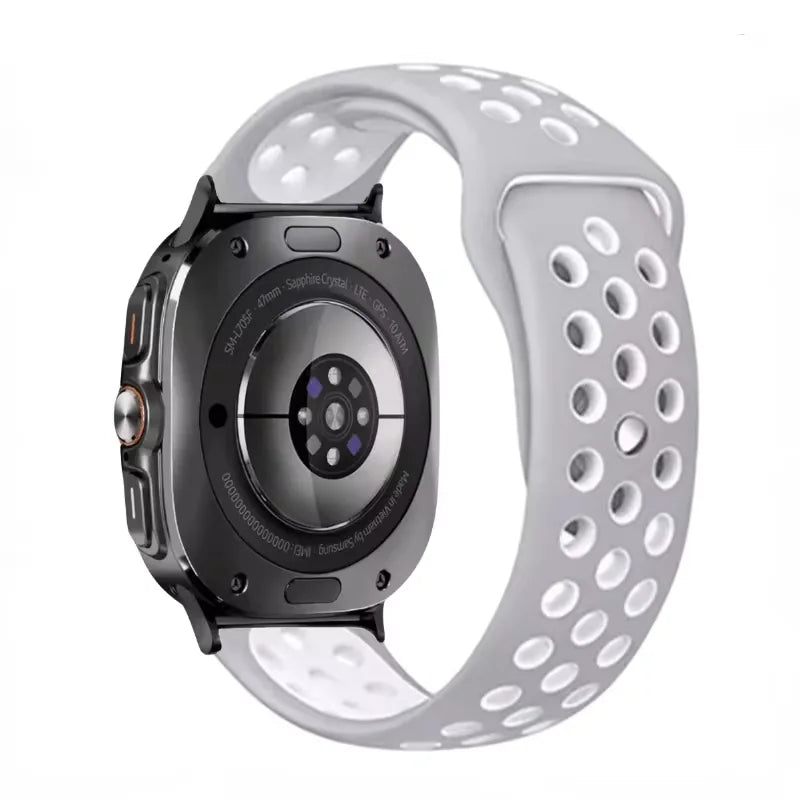 Two-tone Silicone Strap for Samsung Galaxy Watch Ultra 47mm Sports Breathable Bracelet Wristband for Galaxy Watch Ultra Correa