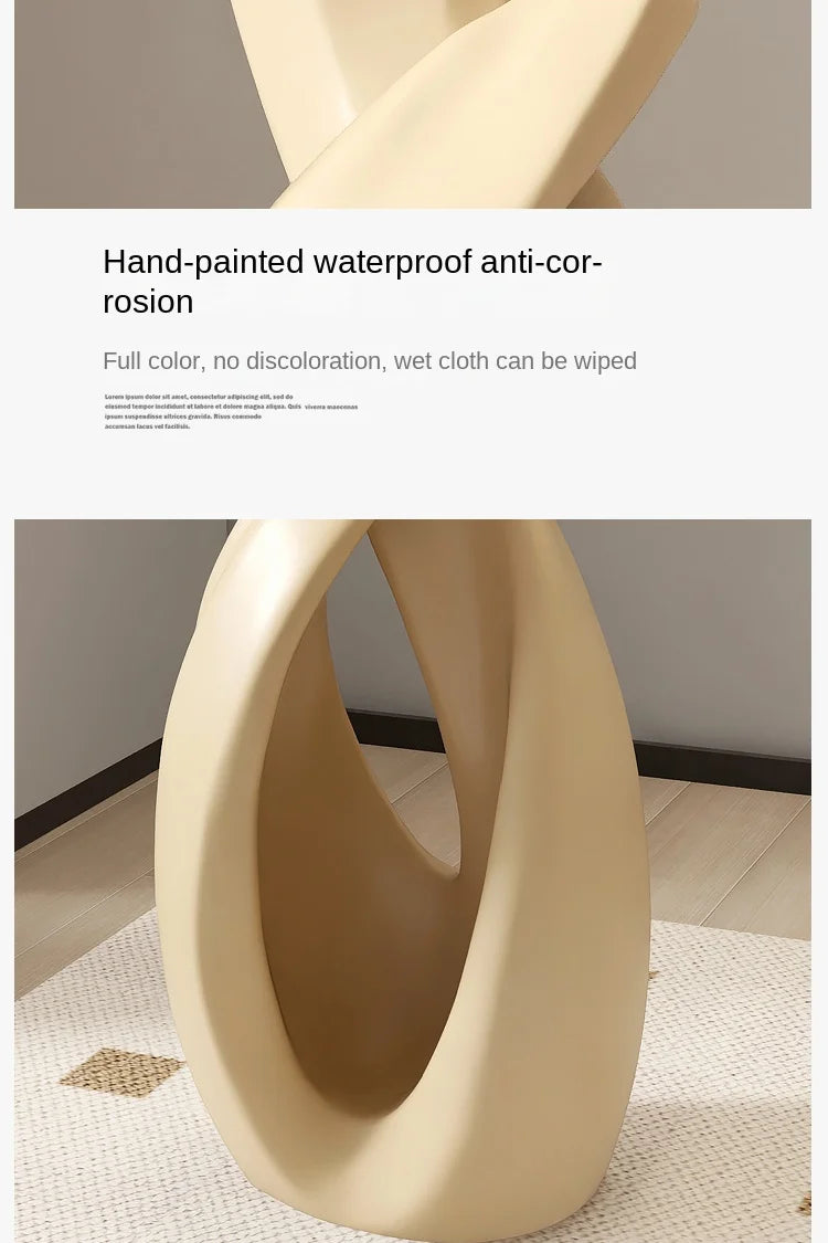 Abstract Art Statue - Nordic Living Room Floor Sculpture, Luminous Home Decor Ornament, Housewarming Gift