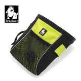 Truelove waterproof treat bag: high-capacity snack pouch with garbage compartment for outdoor pet use