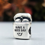 Cute 925 sterling silver cat pendant bead—fits original charm bracelets. Perfect for women and men.